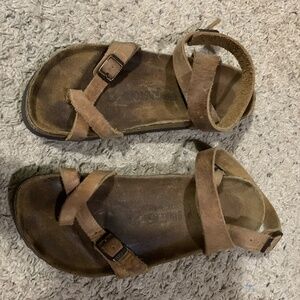 Brown Birkenstock Strappy Ankle 38